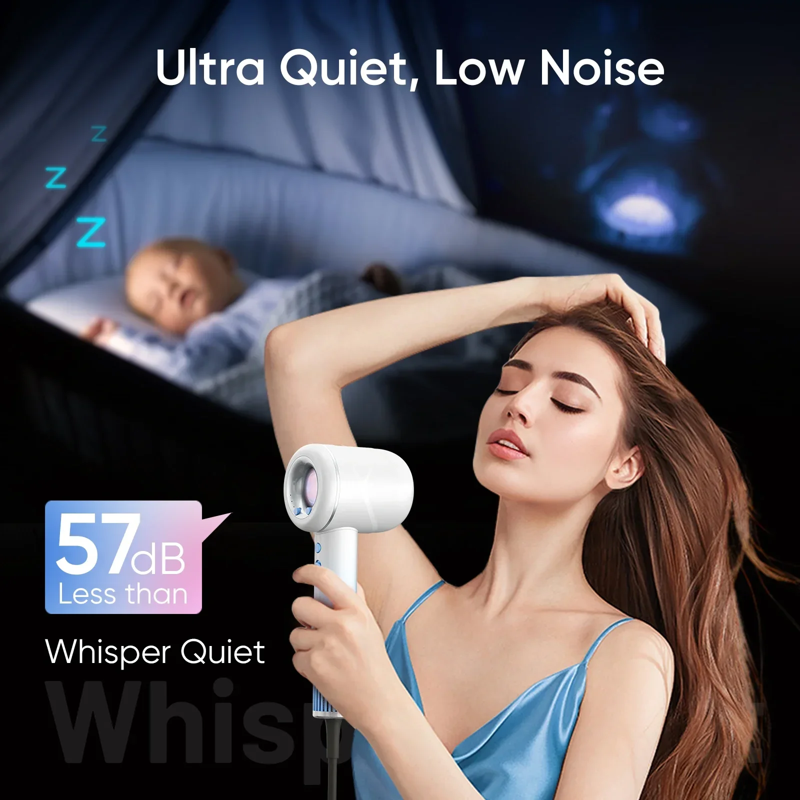 

New Best Quality Dreame High Speed Hair Dryer Tideway High Speed Hair Dryer Pro Hair Blower Outdoor