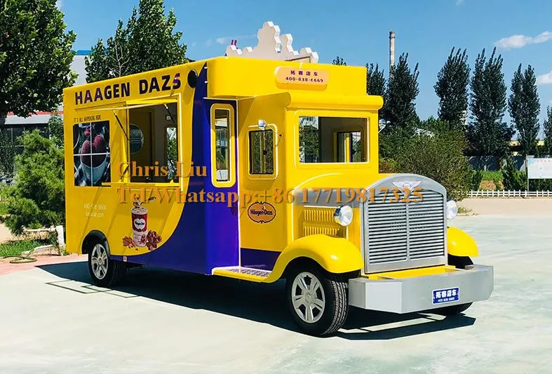 Mobile Food carts/trailer/ Ice Cream truck/snack Food Carts With Customize Equipment Food Cart