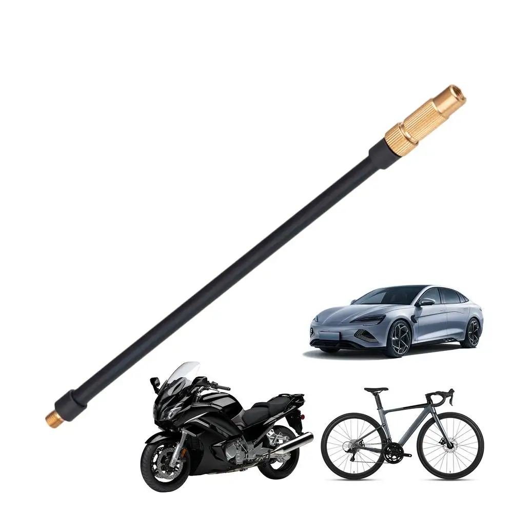 AliExpress NONE Dual-Valve Bike Pump Hose Universal Tire Inflation Adapter Easy Connect Hose For Prestas & Schraders, Trucks Cars Bikes SUVs