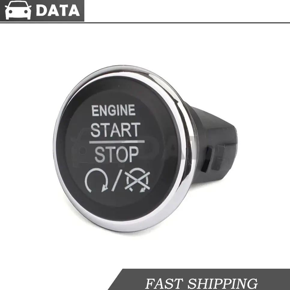 

1FU931X9AC Car Push To Engine Start Stop Button Switch for Dodge Challenger Durango Grand Caravan Jeep Grand Cherokee 33370101