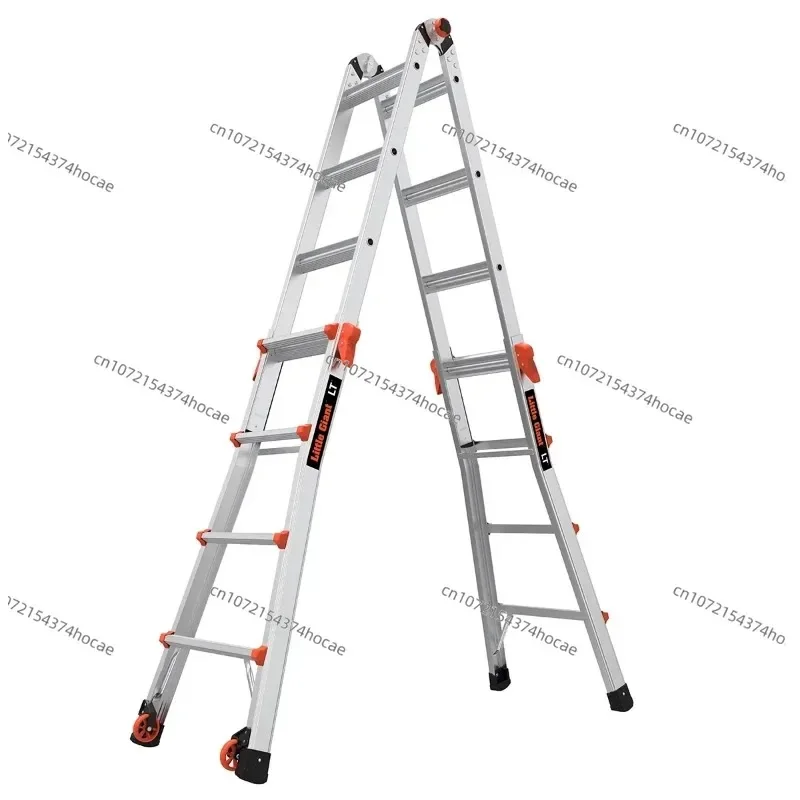 15' Aluminum Multi-Use Ladder with Rack