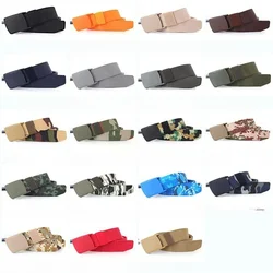 3.8X120cm Automatic Buckle Nylon Belt Male Army Green Camouflage Tactical Belt Mens Waist Canvas Belts Cummerbunds Women Strap