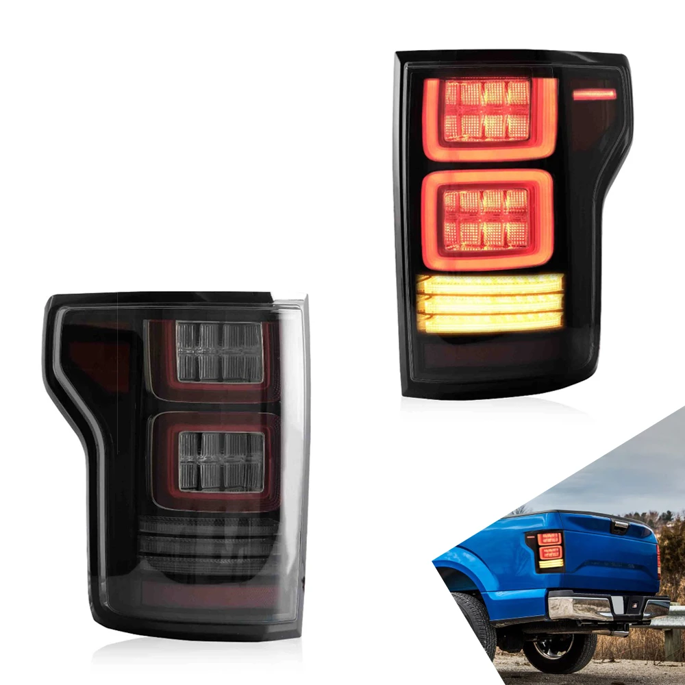 Taillights Assembly for Ford F150 2015-UP with Turn Signal Reverse LED DRL Lights Car Accessories