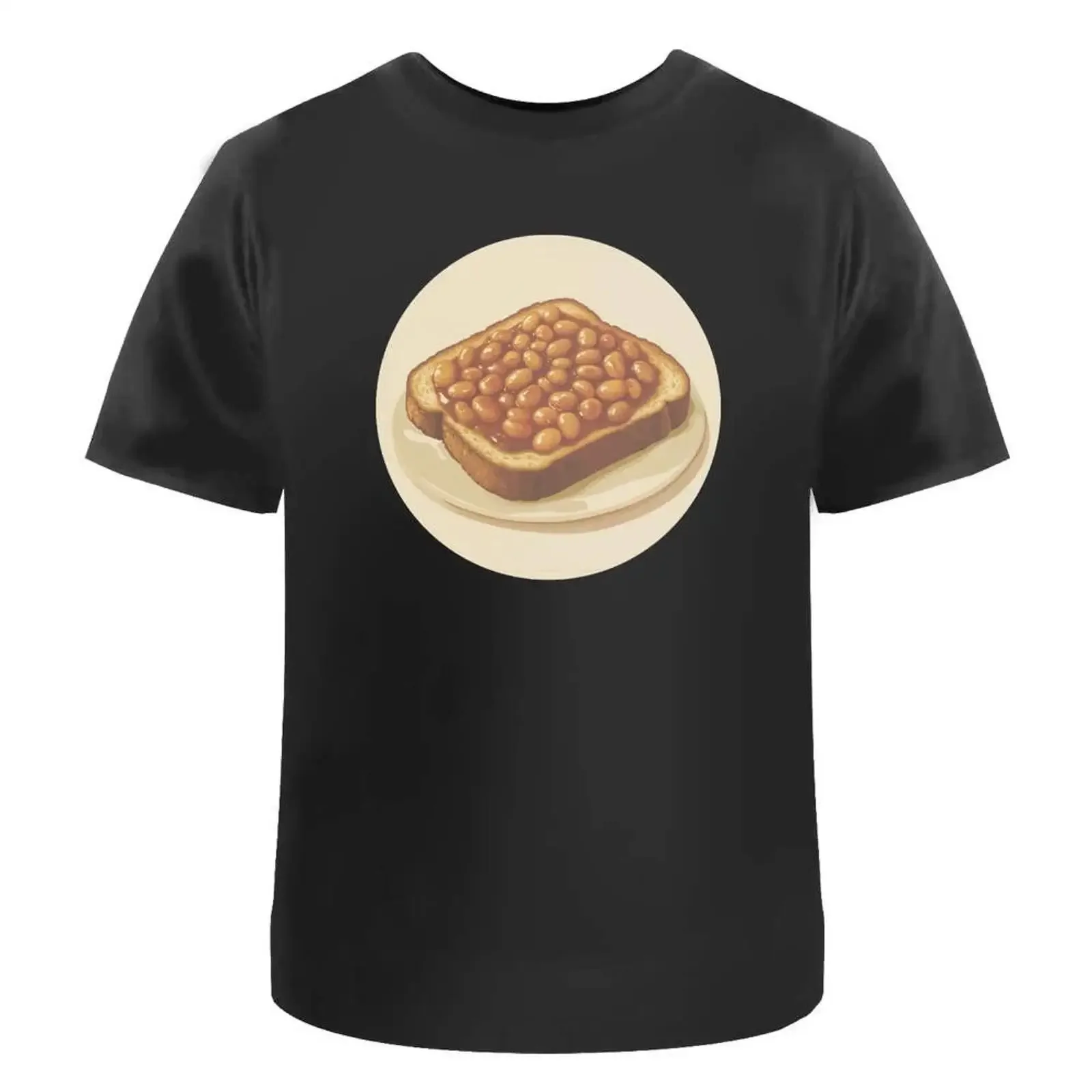 T Shirt quot Beans on Toast 100 Baumwolle S XXL TA052938 vintage Washed Casual Stretched streetwear designer clothes homme