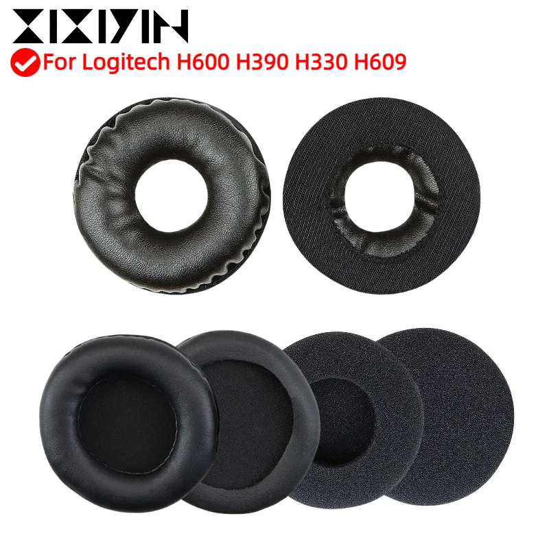 

XIXIYIN Replacement Earpads For Logitech H600 H390 H330 H609 Earmuffs Ultra-soft Sponge Cushion Cover Repair Parts Headphone