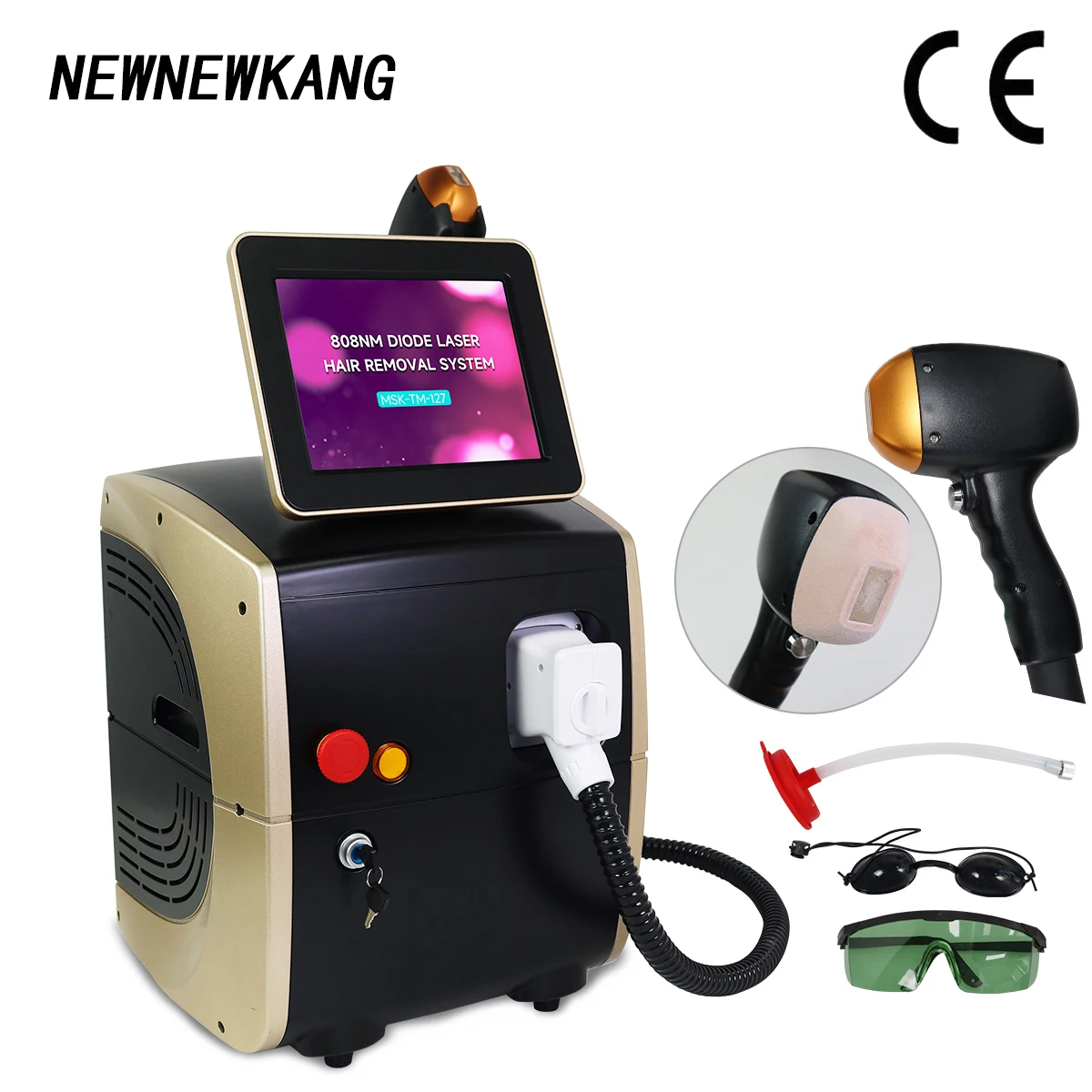 

2000W Professional Laser Hair Removal Machine Alexandrit Diode Triple Wave 808nm 755nm 1064nm White Ice Titanium Laser Epilator