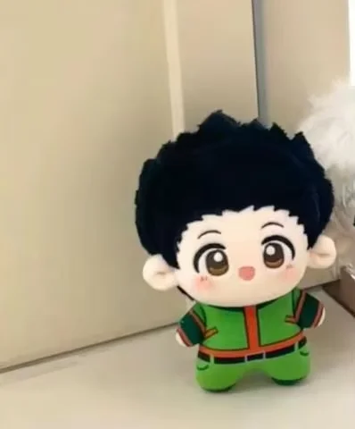 10cm Anime HUNTERxHUNTER Killua GON Q versión muñeco de peluche marioneta de mano cuerpo de estrella de mar juguete Cosplay llavero colgante muñeca regalos de navidad