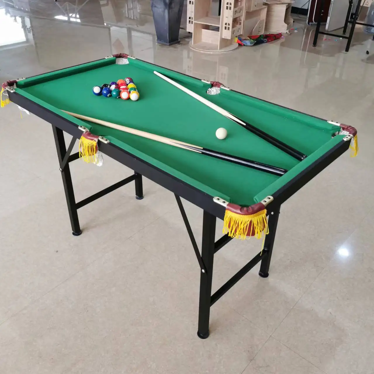 120cm Adjustable Leg Mini Kids Pool Snooker Table, Factory Direct