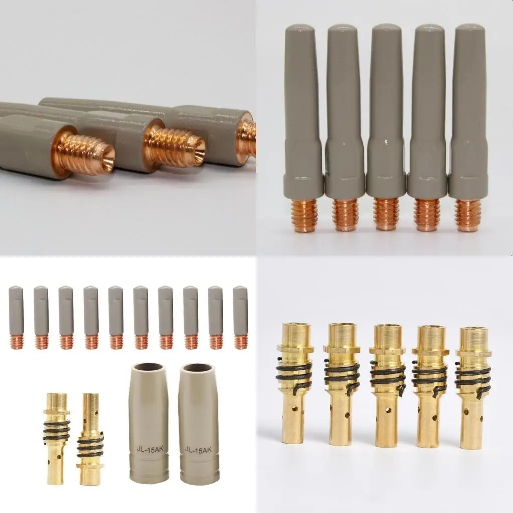 

R9UF 14Pcs 15AK Coating Protections Nozzle Protective Sleeve for Welding Guns