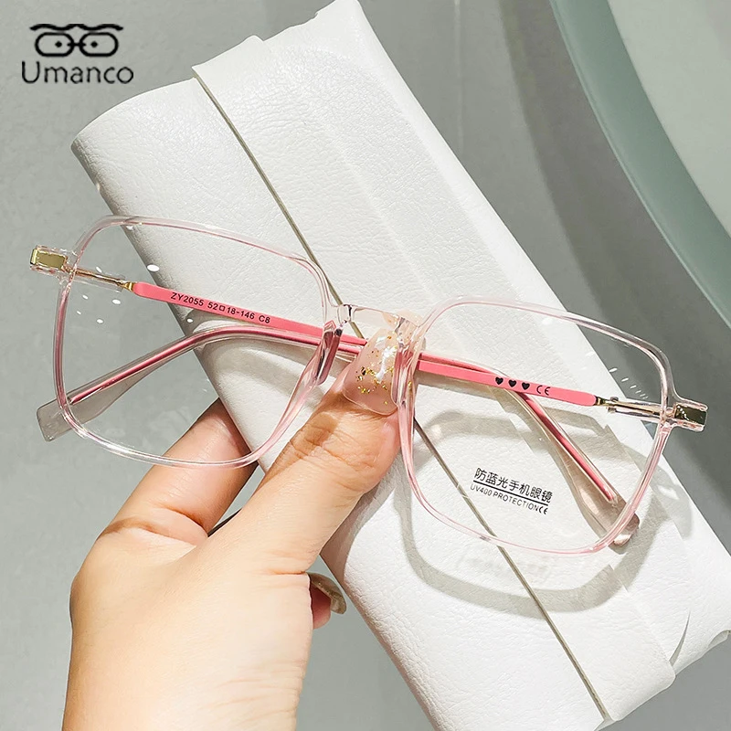 +0.5 +1.0 +1.5 +2.0 +2.5 Oversized Square Reading Glasses for Women Men Anti Blue Light Lenses TR Frame Presbyopia Eyewear