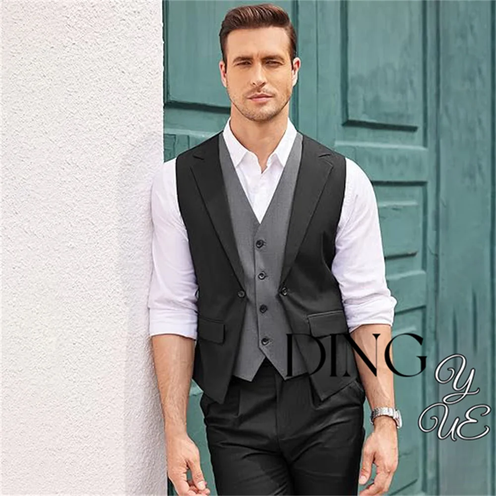 

Men's Formal Fashion Vest Layered Waistcoat Business Dress Suit Vests for Wedding