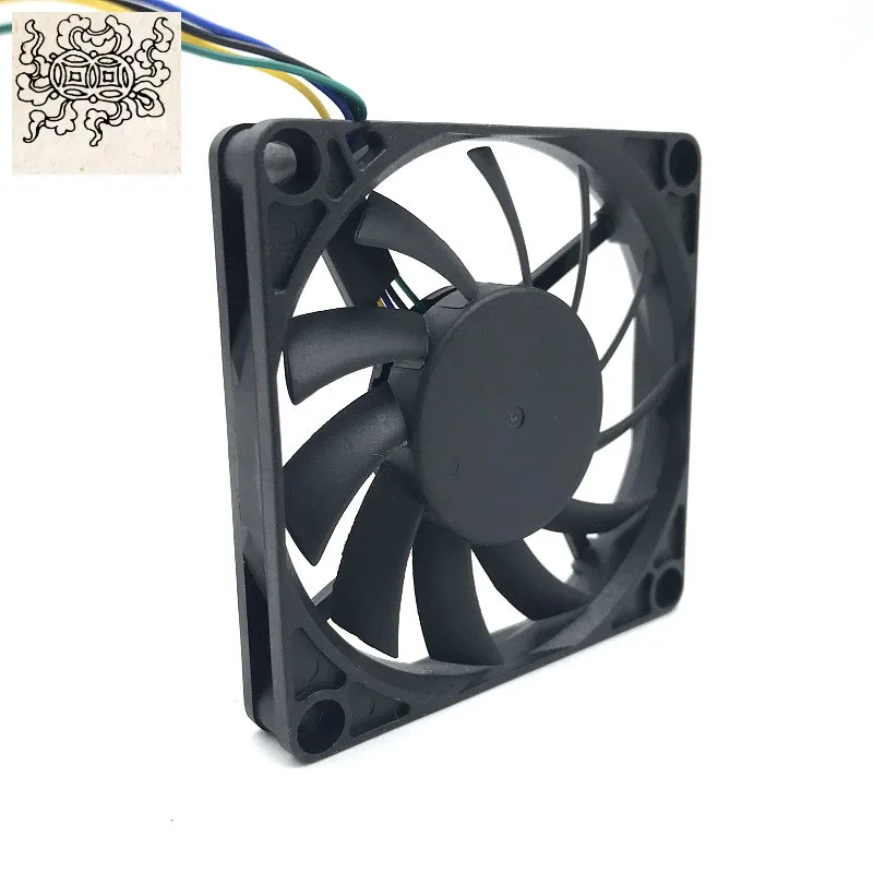 

Jinlingge для PWM Fan Slim 7010 R127010BU 70 мм 10 мм (толщина) DC 12 В 0,45 А 7 см большой ветровентилятор охлаждения 5800 об/мин