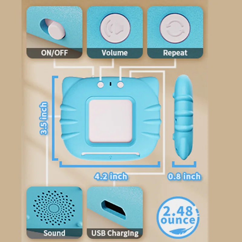 Spagnolo Inglese Prima Educazione Macchina per l'apprendimento Lettore di carte Macchina per carte di illuminazione Giocattoli per bambini