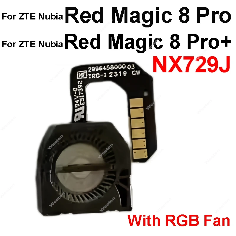 Wbudowany wentylator Radiator Odprowadzacz Ciepła Do ZTE Nubia Red Magic 8 8S 9 9S 10 10S Pro+ NX729J NX769J NX789J Wentylator Chłodzący Taśma Flex do Telefonu — zdjęcie produktu 6