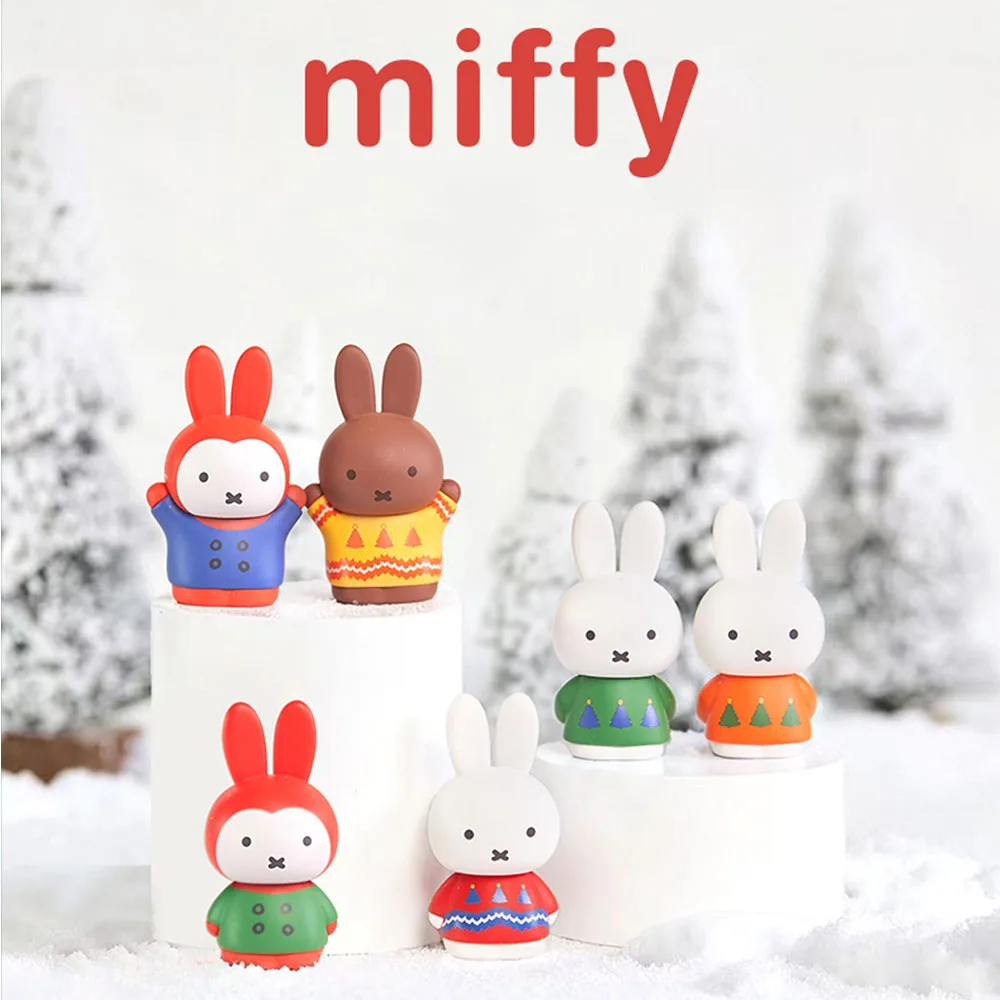 Kawaii Nijntje Nieuwe Winter Serie Blind Box Handgemaakte Schattige Pop Cadeau Ornament Kerstcadeau Speelgoed voor Meisje