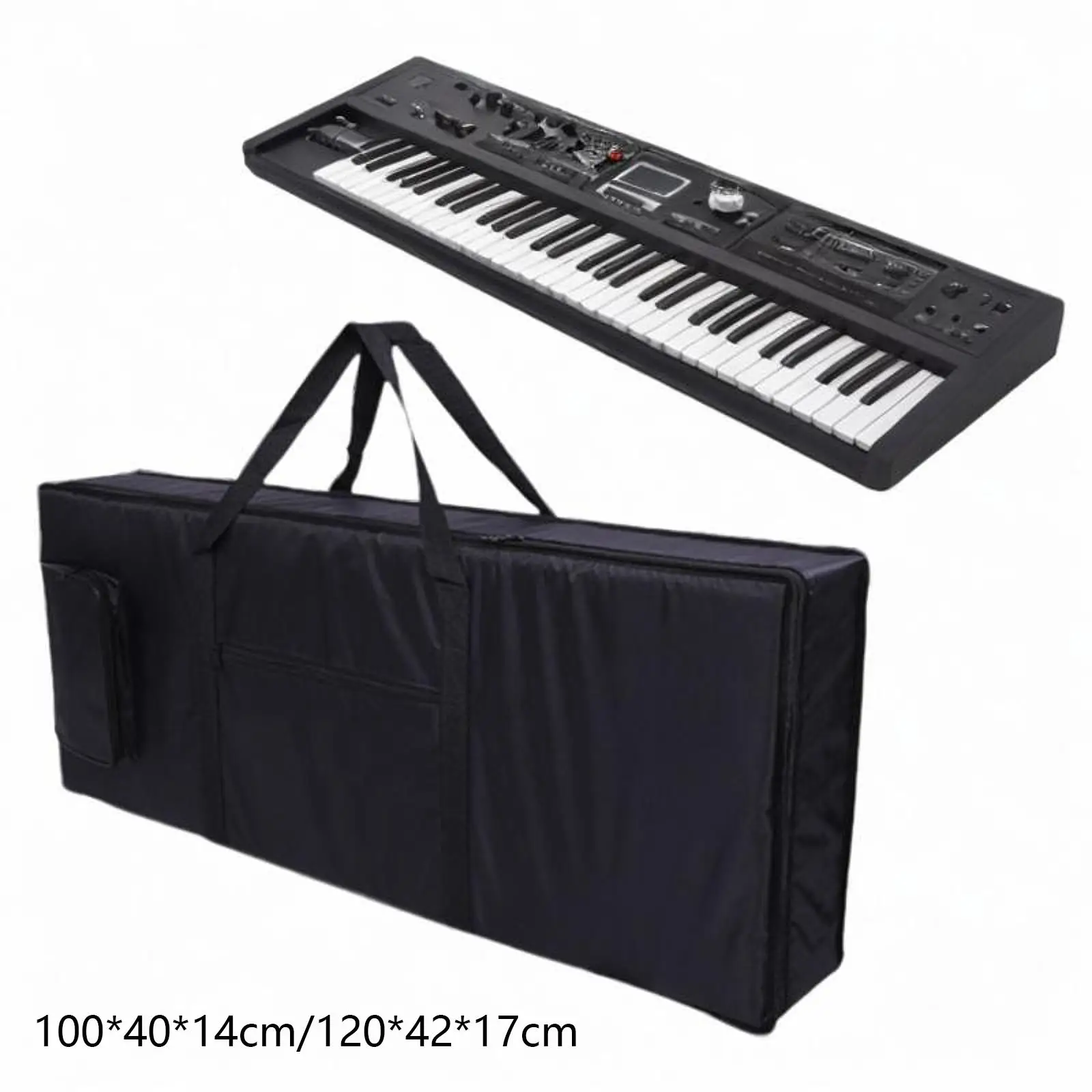 Oxford Cloth Keyboard Case Storage Case Portable Keyboard Bag Electric Piano Case for Music Studio Concert Travel Outdoor