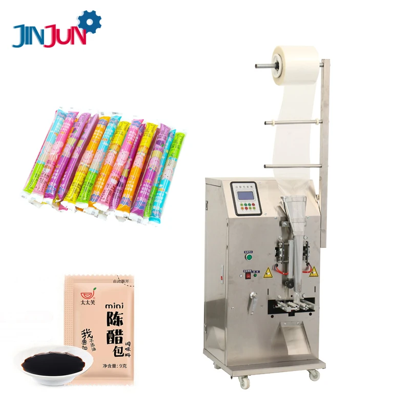 JINJUN-100L Small Automatic Ice Pop Packing Machine Liquid Ice Candy Sachet Packaging Machine