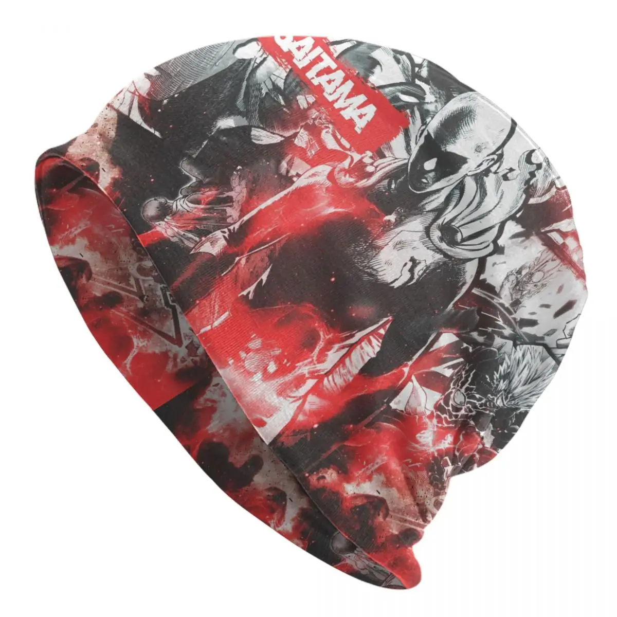 One Punch Man Anime Bonnet Hat Hip Hop Street Saitama Skullies Beanies Hats Unisex Warm Head Wrap Cap