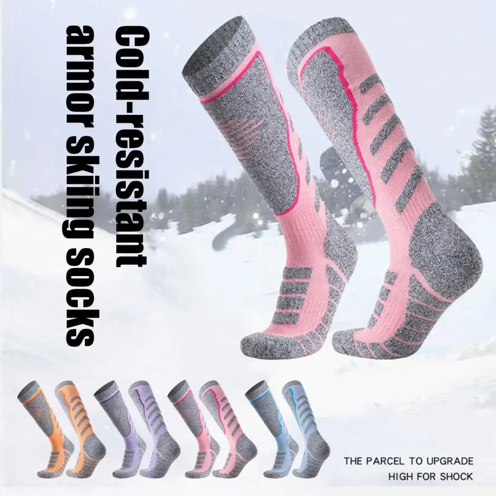 Moisture-absorbing Ski Socks Durable Ski Socks Winter Thermal Ski Socks for Women Men Thickened Warm Cotton Sports for Skiing