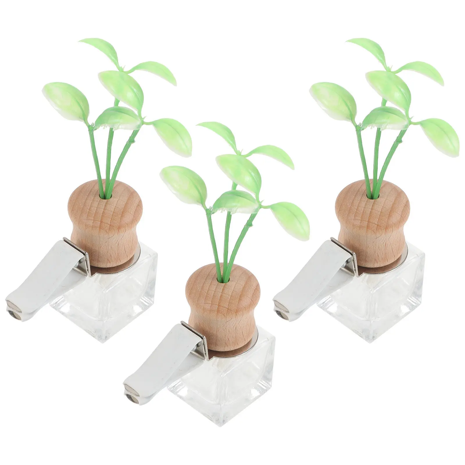 3Pcs Car Air Freshener Bottle 6Ml Vent Clip Empty Diffuser for Essential Oil Auto Interior Decor Aromatic Refillable Car