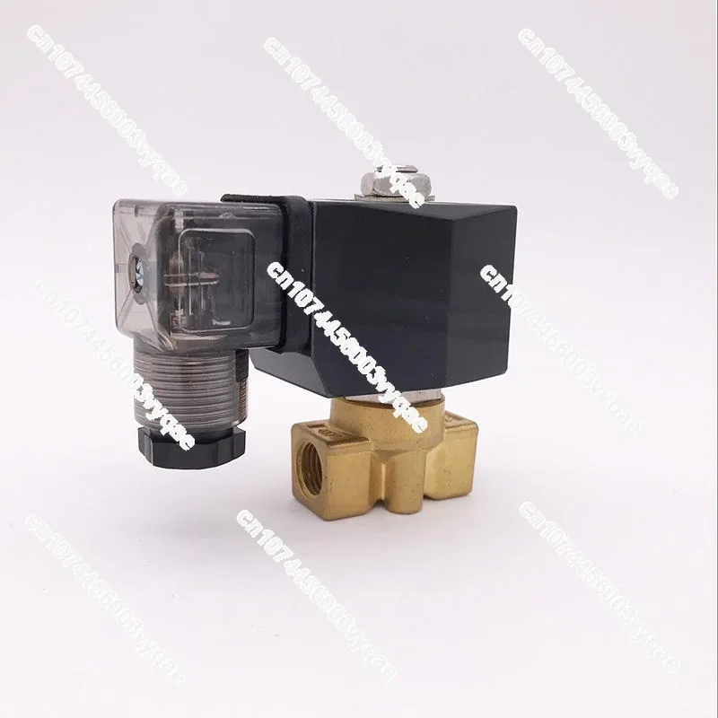For Normal Closed PG Brass Water Valve 1/8 0-120bar/90bar/50bar/35bar 2 Way High Pressure Air Solenoid Valve 1/4 BSP 12V 24V DC