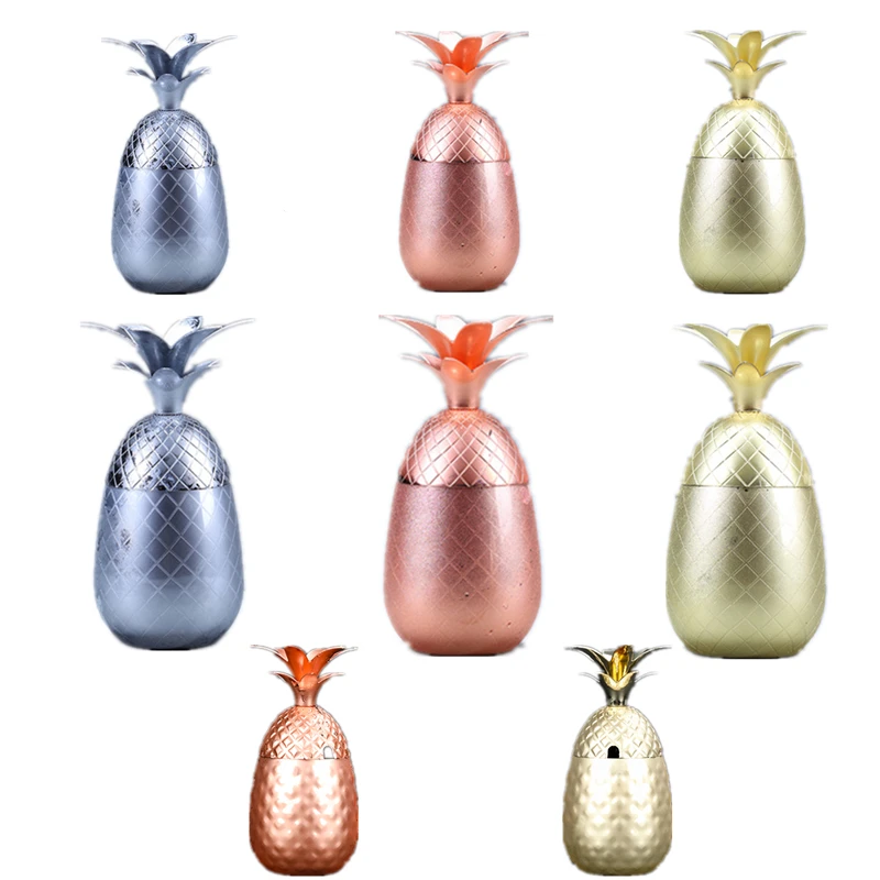 400 مللي/550 مللي/900 مللي الأناناس القدح موسكو البغل أكواب النحاس كوب معدني كوب بيرة ستانلس ستيل النبيذ فنجان القهوة بهلوان