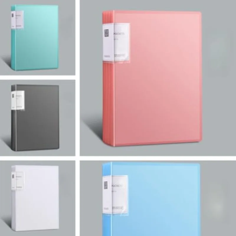 

Папка-портфолио с пластиковыми вкладышами, папка-портфолио с прозрачными защитными файлами, на 60 страниц