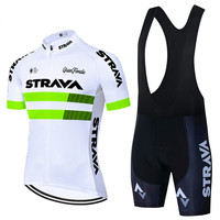 Strava Men Pro Team Cycling Jersey Men Sets Bike Clothing Breathable Anti-UV Bicycle Wear/Short Sleeve Maílllot Ciclismo Hombre