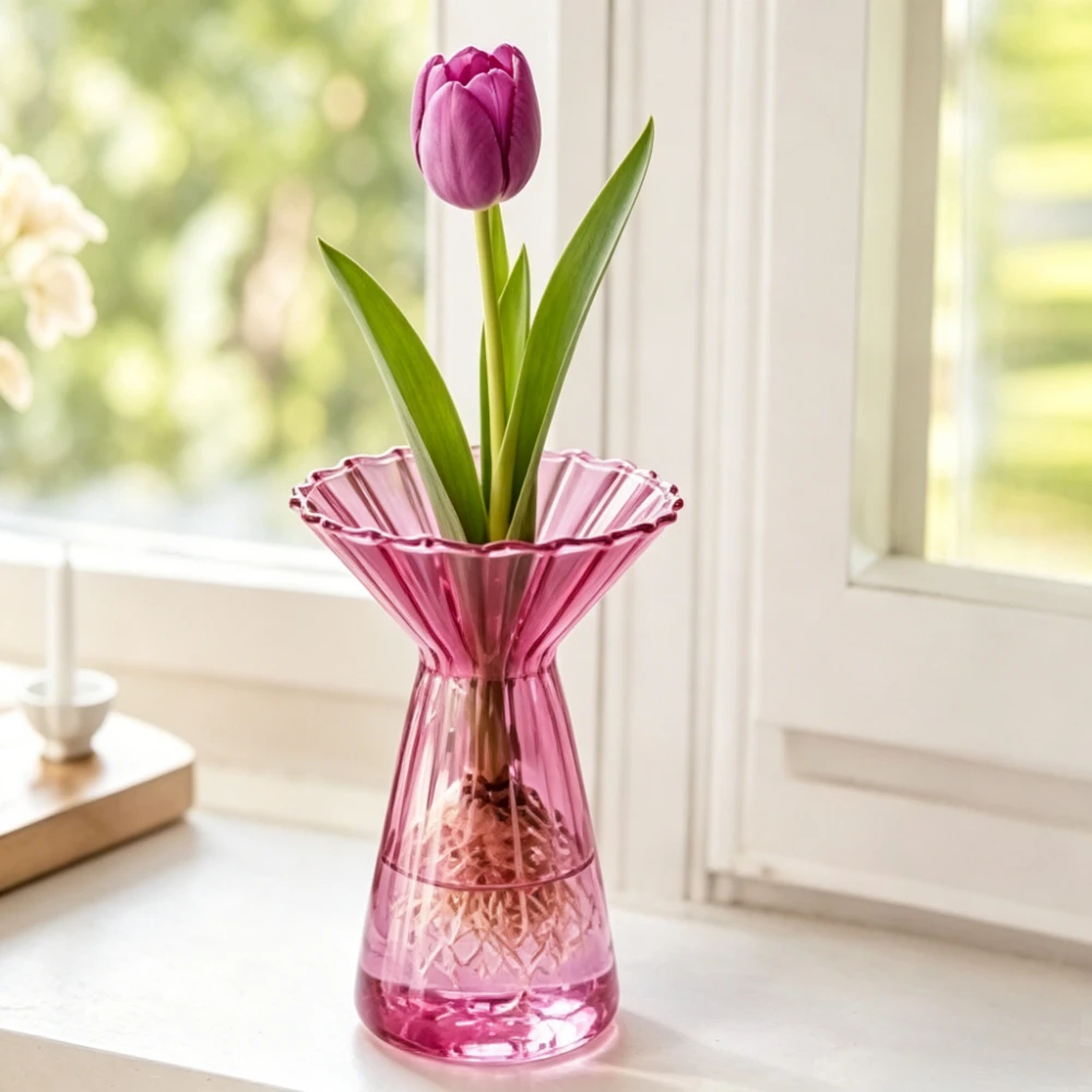 Jarrón de Vidrio Moderno con R - Home Decor Vase reseña y precio