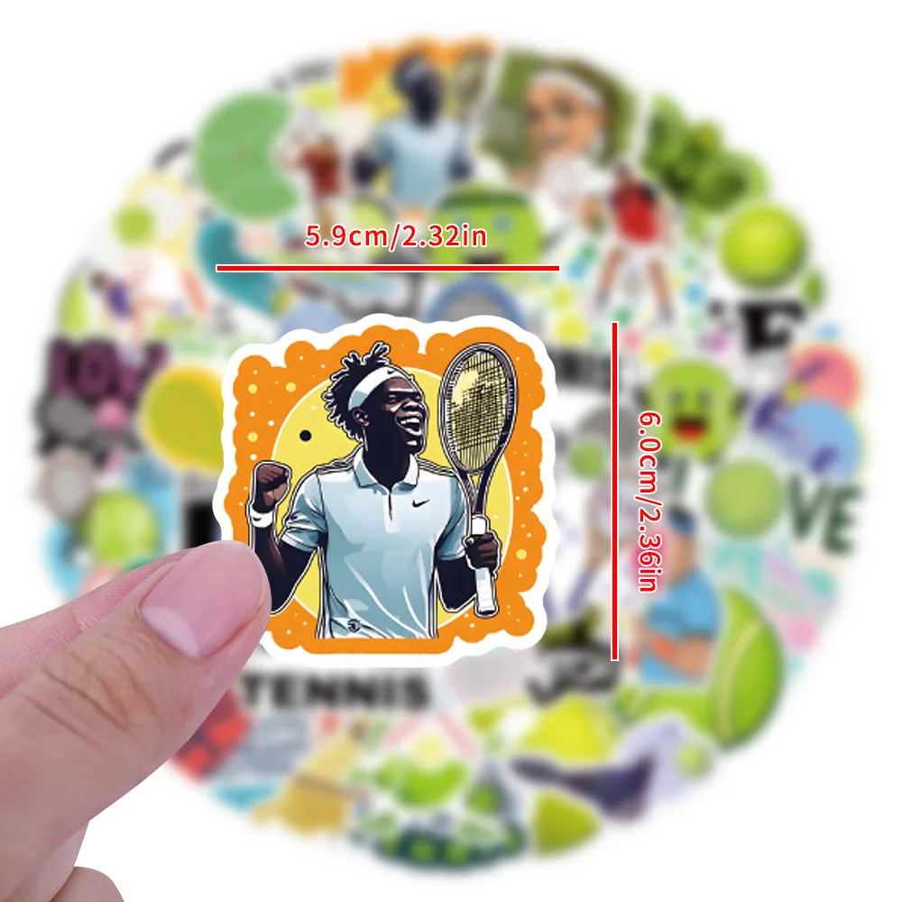 

55/110PCS Cartoon Tennis Graffiti Stickers Personalized DIY Decorative Refrigerator Mobile Case Water Cup Guitar Decal Toy Gift