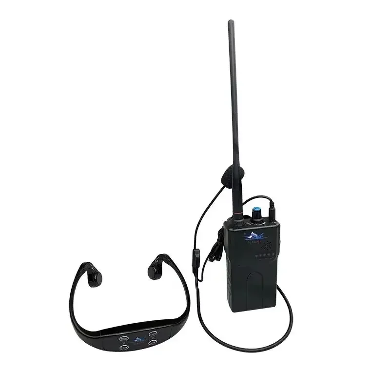 1 meter depth 1 Bone Conduction Headset，2025 Premium Product Swim Training System SwimTalk 1 FM Transmitter 120-200 Meters rang