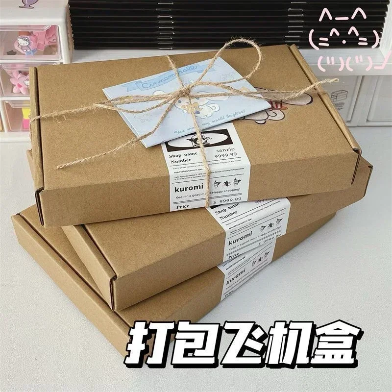 10/15pcs Three Layers Extra Hard Storage Small Paper Box Clothing Gift Packaging Carton Express Delivery Rectangular Packing Box