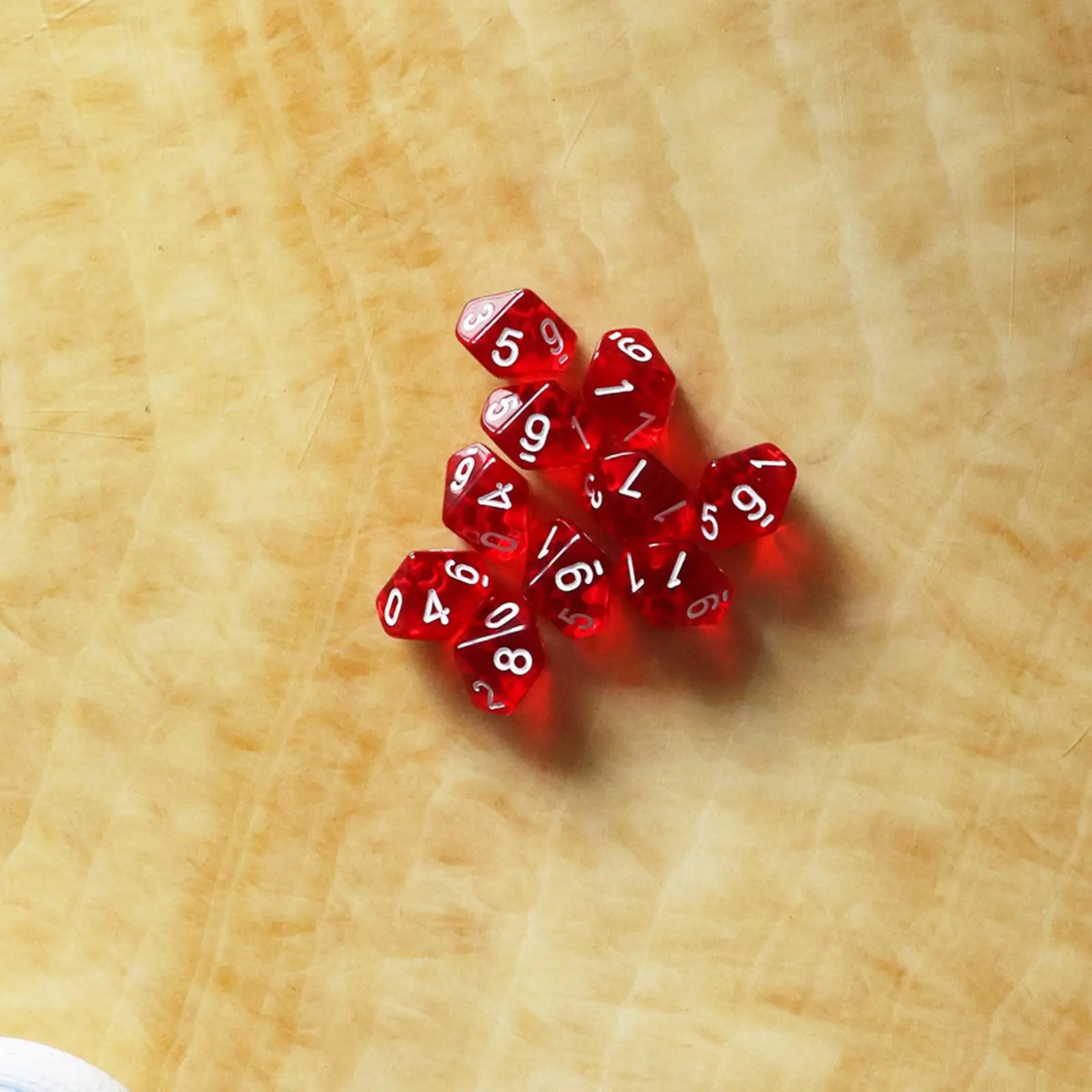 

D10 Десятигранные игральные кости с драгоценными камнями для ролевой игры Dungeons Dragons Набор из 10 игральных костей