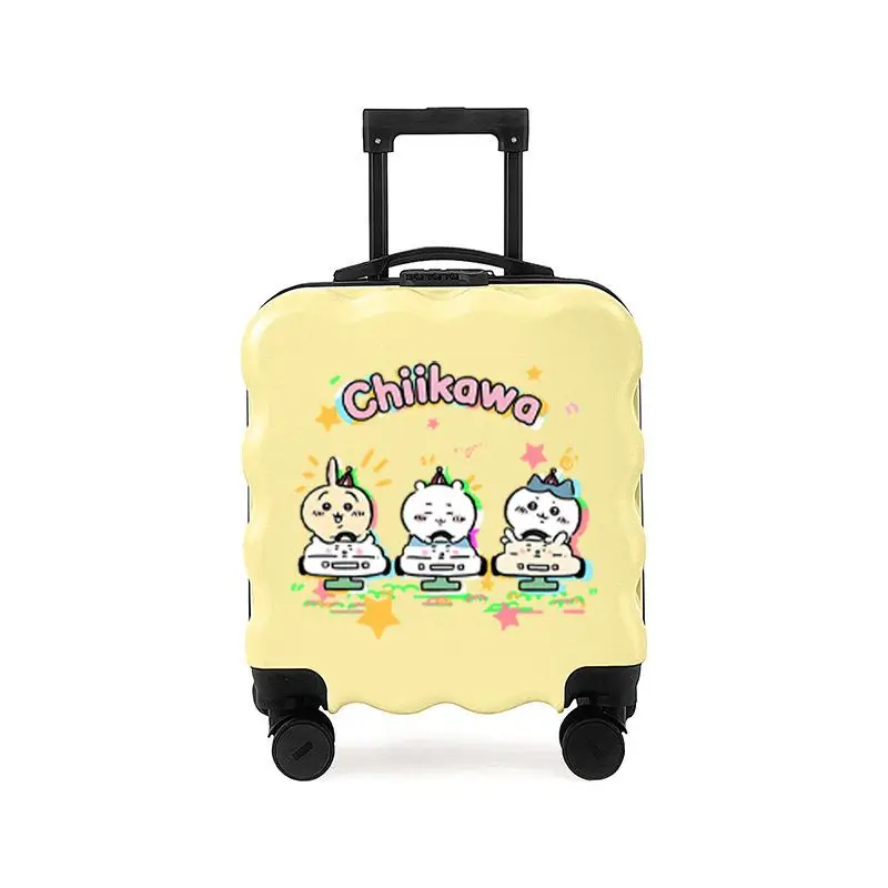 18 Inches Hachiware Trolley Case Man Girl Gift Luggage Kawaii Bags for Woman Student Boarding Password Travel Anime