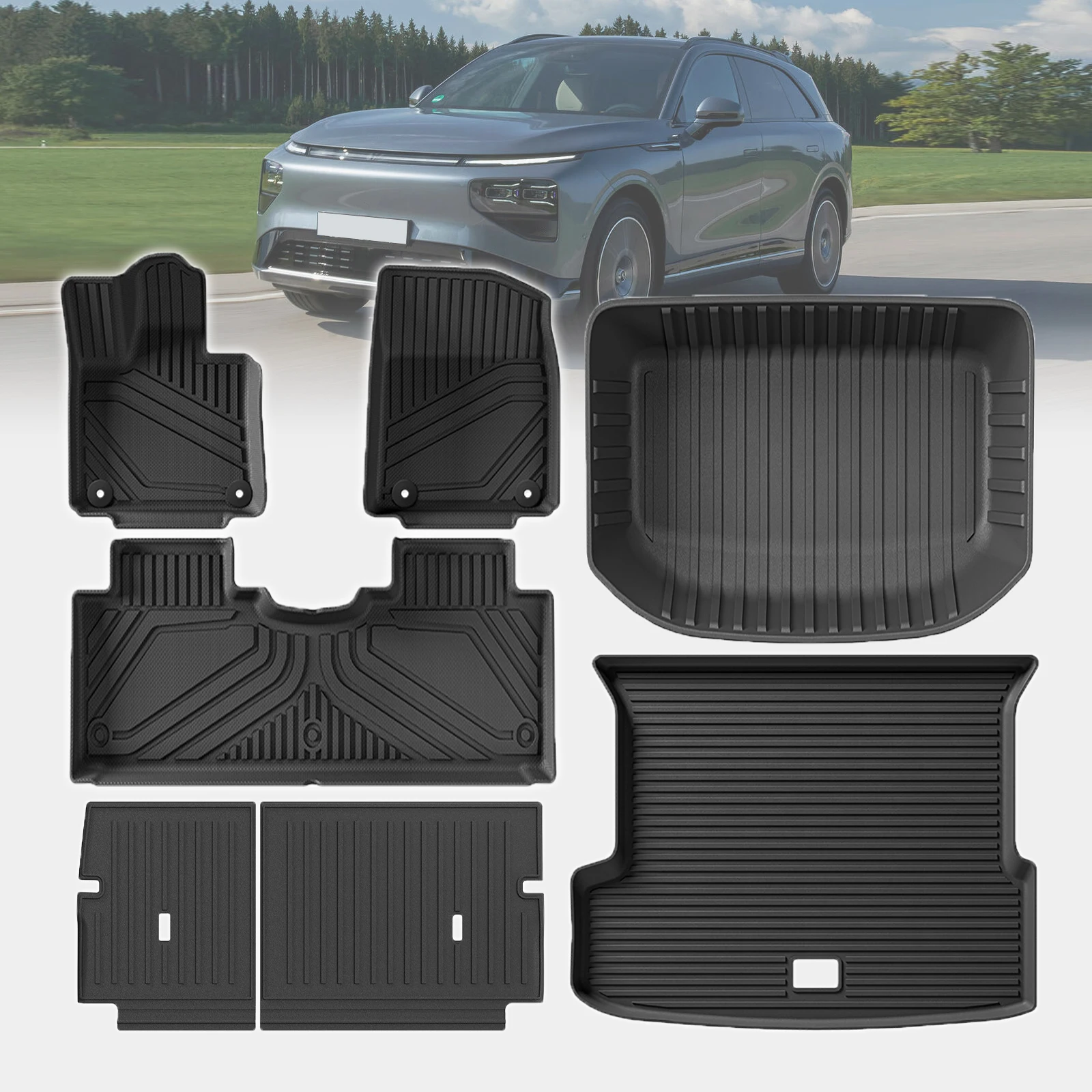 

for Xpeng G9 2023 2024 2025 2026 Waterproof TPE Car Mats 3D Laser Scanning Perfect Fit Odorless Accessories Easy Clean