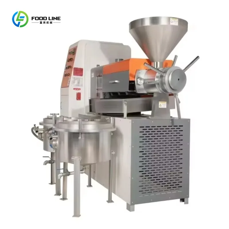 Commercial Automatic Oil Press Machine 300-650kg/h Cold Hot Extraction Avocado Coconut Sunflower Seeds Sale Support Custom