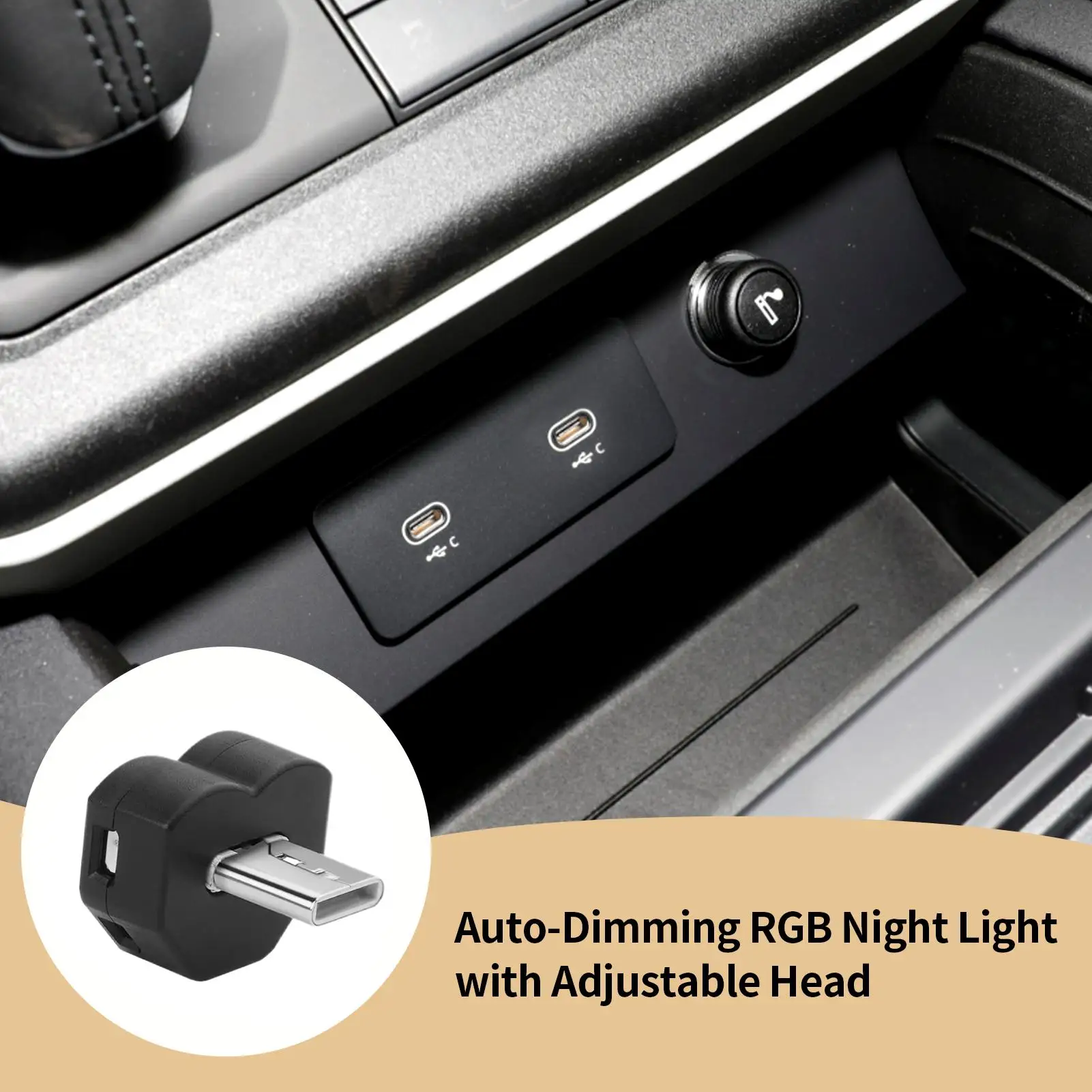 USB LED Light Automatic Sensing USB/Type-c Led Lamp Reading Lamps For Computer Desk Bedside Car Home Offices Rear Container