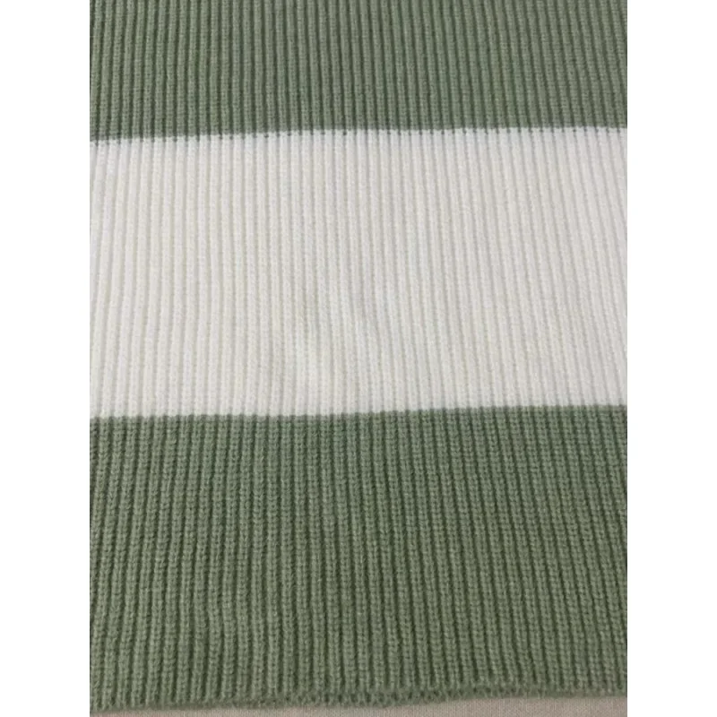 Suéter de retazos informal a rayas con cuello redondo a la moda para otoño e invierno de talla grande 1XL-5XL para mujer