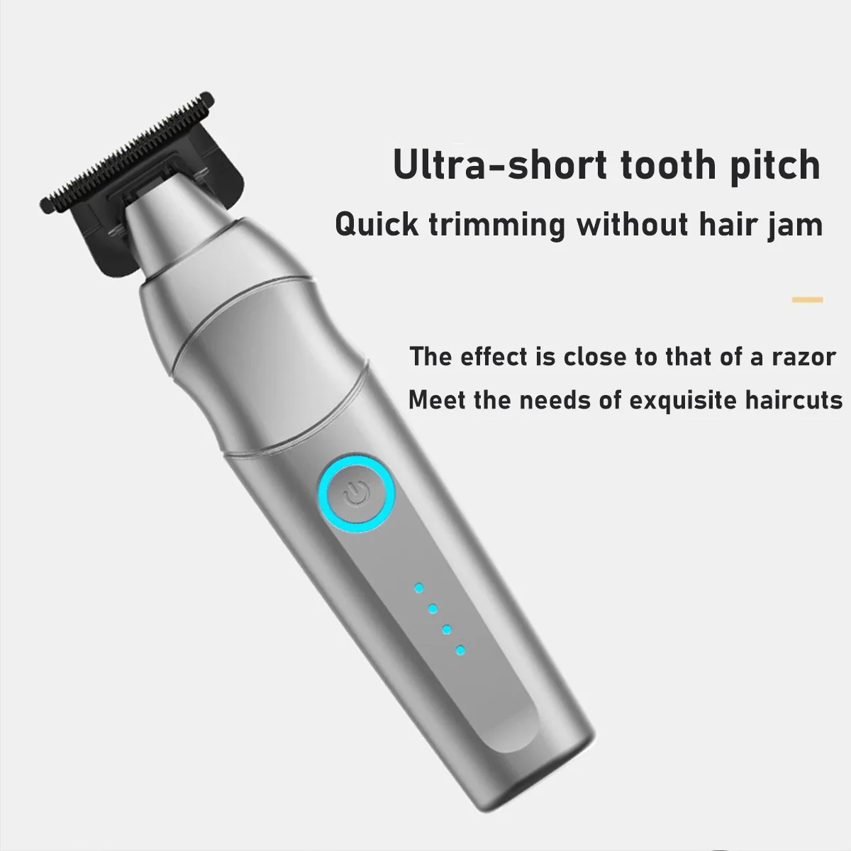 Professional Men's Hair Clipper DLC T-Blade Full Metal with Base Charger Zero Gapped Low Noise Hair Trimmer Finishing Machine image 6