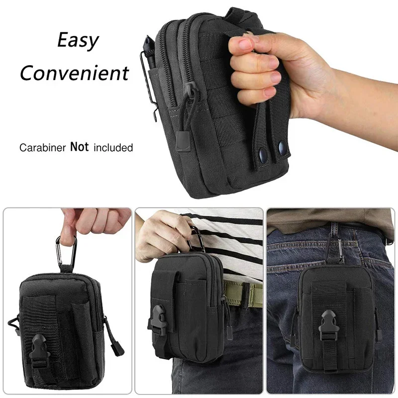 Outdoor sports waist bag, 5.5/6-inch mobile phone bag, suitable for running, hunting, tactics, multi-functional