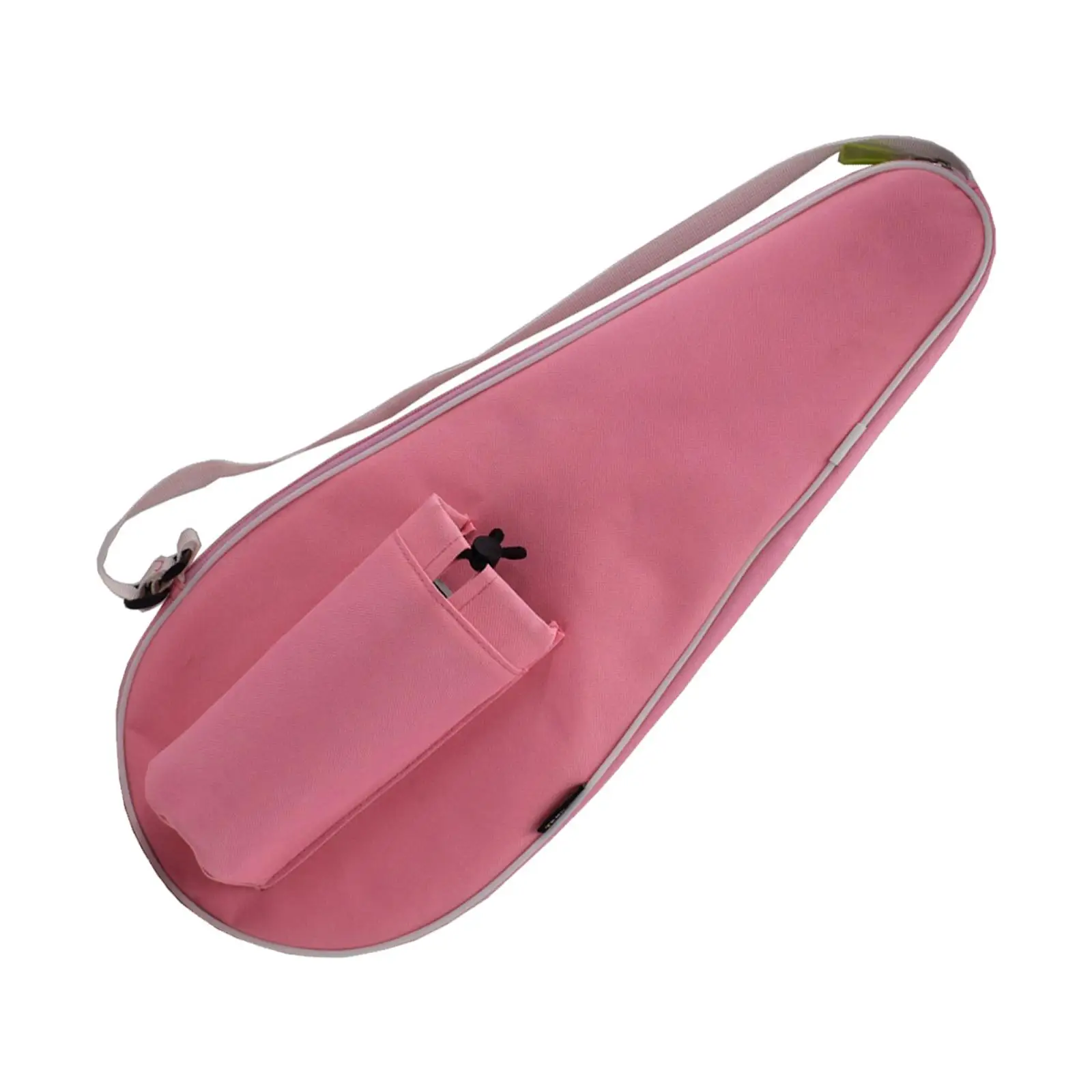 Badminton Racket Bag Holder Case Single Shoulder Waterproof Sports Bag for Kids Storage Bag Shuttlecocks Pocket Pink Gift