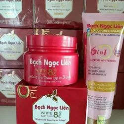 Kem bạch Ngọc liên đỏ hủ, Kem body xanh, dưỡng 6in1, giúp trắng da giữ ẩm mềm mượt da, Tắm trắng 2in1 at home - body white