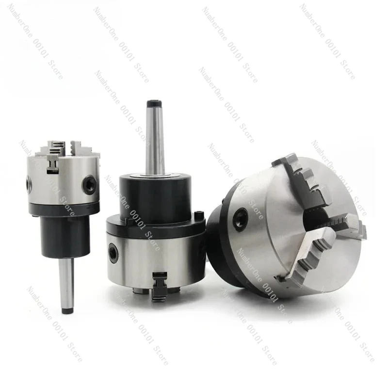 MT2 MT3 MT4 MT5 Taper Shank Rotary Chuck Flange 3 Jaws 4 Jaws 100mm 125mm 160mm 200mm Jaw Chuck for Grinders and Lathes