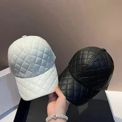 fashion Keeping warm pu street sport baseball hat men women leisure visors cap
