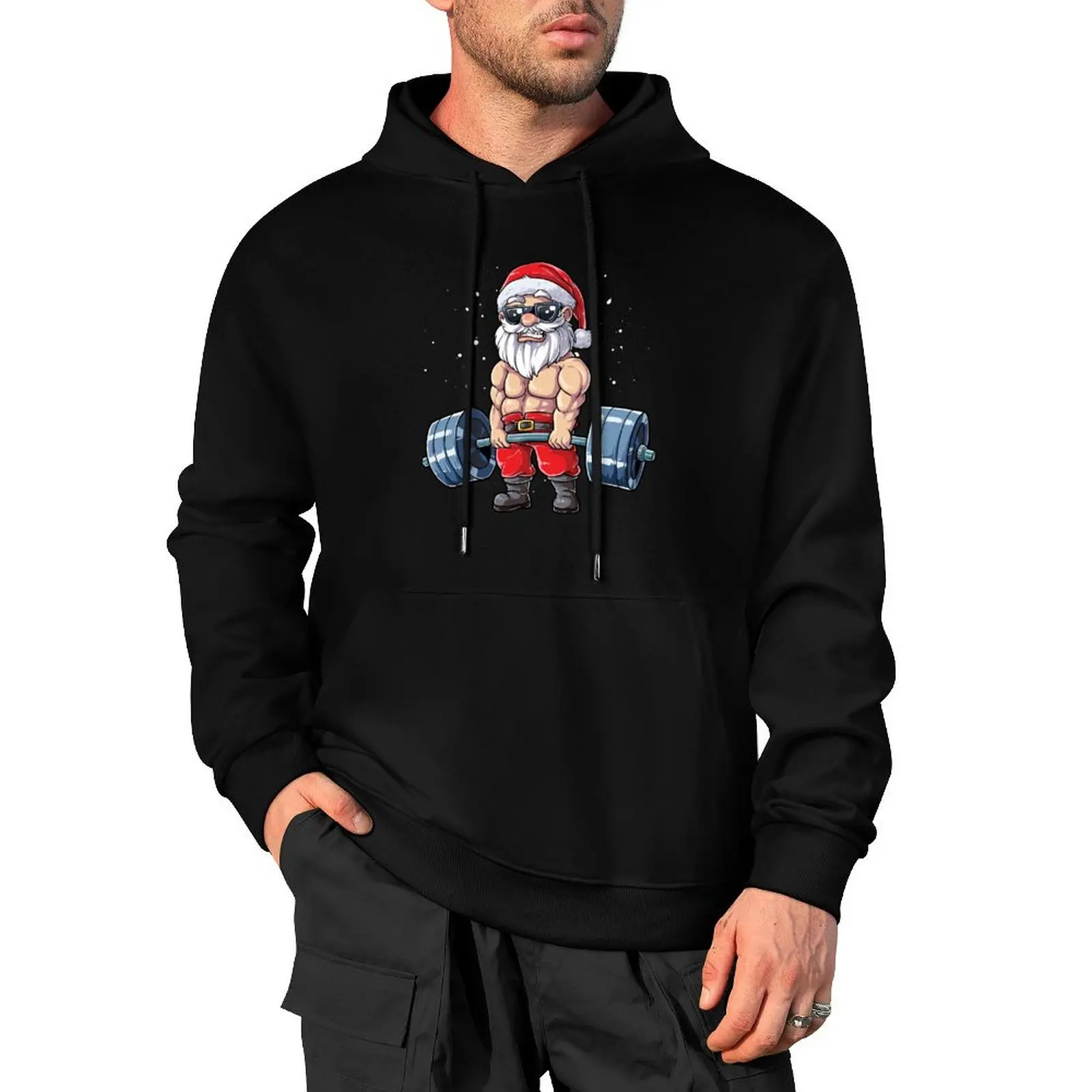 Fitness Christmas shirt Santa Deadlift Gym Xmas Men Gifts Pullover Hoodie autumn jacket men anime clothing japanese hoodie