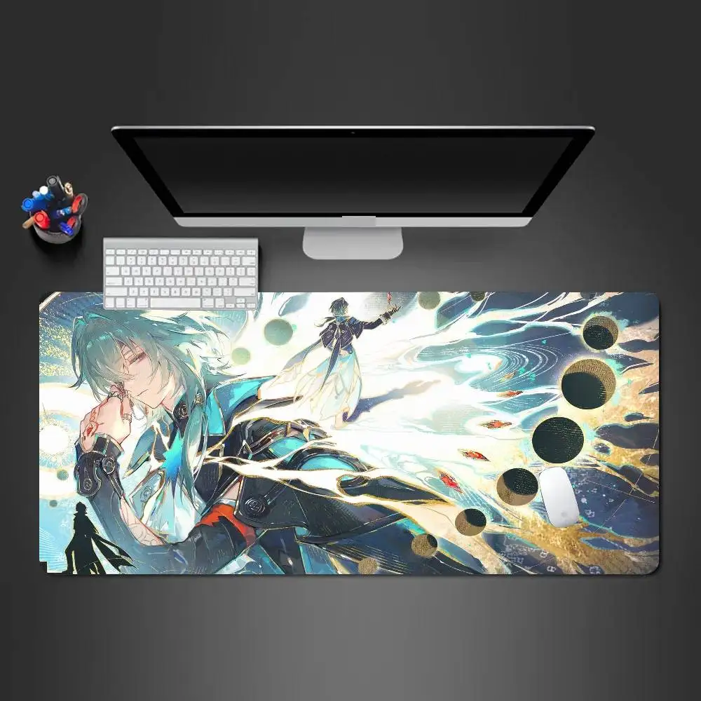 Anaxa Anime Game Honkai Star Rail Mousepad Non-slip Suitable For Office Computers Laptops E-sports Game Desk Mats XXL Keyboard