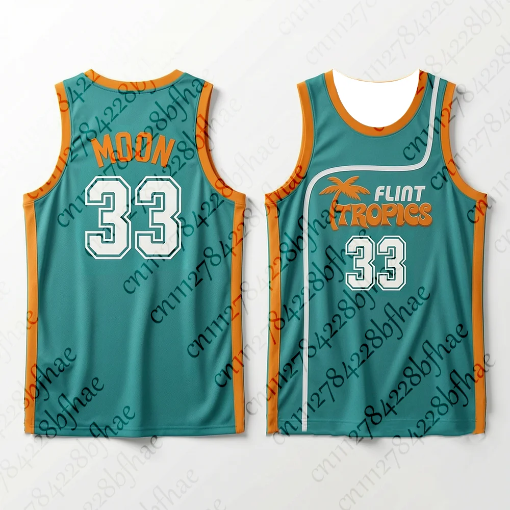 Unisex Flint Tropics Movie Retro Semi-Pro Basketball Jersey Quick-Drying Breathable Sport Tank Top for Men Women and Children