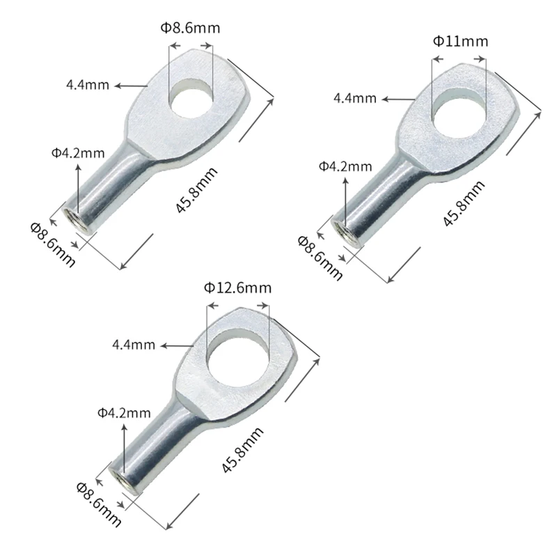 Picture 4: 3-6mm Stainless Steel Wire Rope Fish Eye Terminal Wire Rope, Anti Fall Safety Rope Suitable for Mechanical Equipment/Suspension