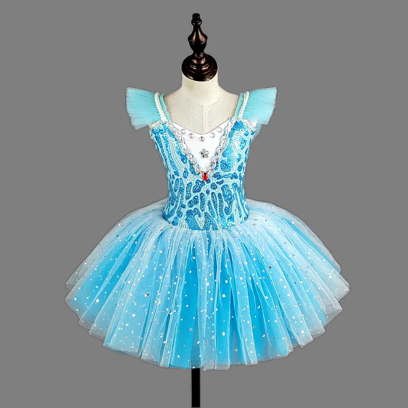 Children\'s ballet skirt girls dance skirt children\'s program collective performance costumes dance performance costumes