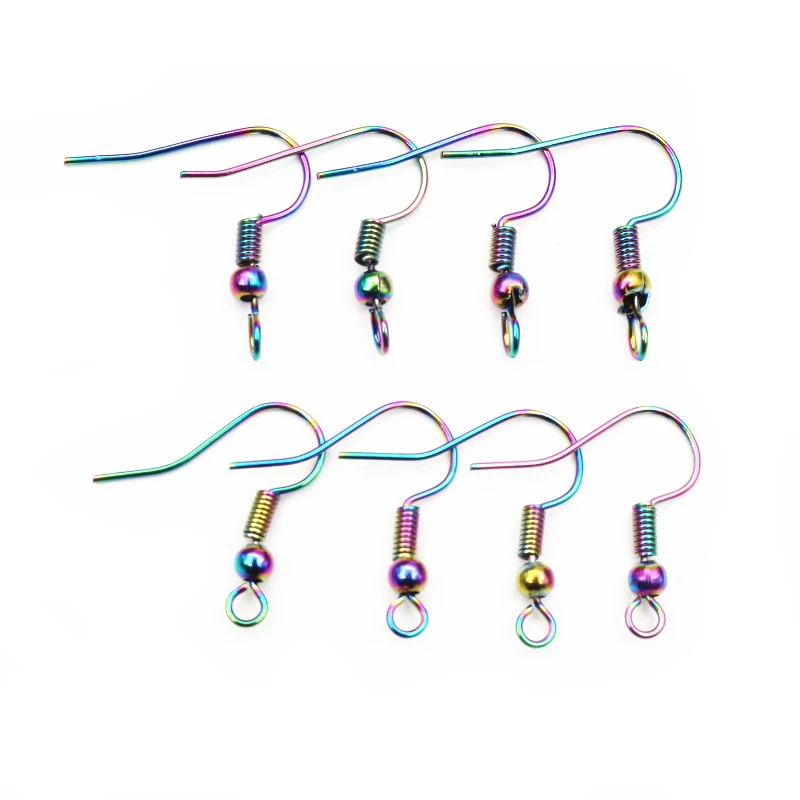 50pcs/lot 20x17mm 2-styles Fashion Colors DIY Earring Findings Clasps Hooks Jewelry Making Accessories Earwire